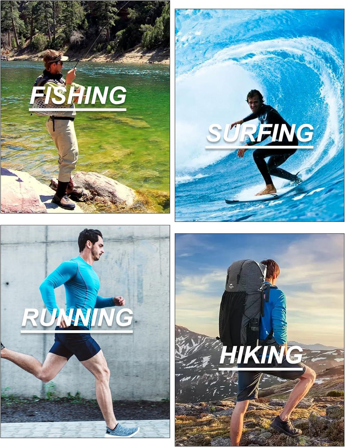 imageMAGCOMSEN Mens Long Sleeve Shirts UPF 50 Sun Protection Dry Fit Shirts Athletic Fishing Hiking Workout Rash GuardDark Blue