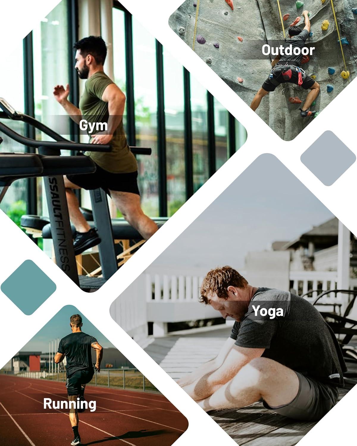 imageMAGCOMSEN Mens Workout T Shirts Athletic Short Sleeve Crew Neck Tee Lightweight Dry Fit Running Gym ShirtsBlack