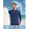 imageMAGCOMSEN Mens Long Sleeve Shirts UPF 50 Sun Protection Dry Fit Shirts Athletic Fishing Hiking Workout Rash GuardDark Blue