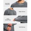 imageMAGCOMSEN Mens Long Sleeve Shirts UPF 50 Sun Protection Dry Fit Shirts Athletic Fishing Hiking Workout Rash GuardDark Grey