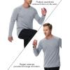 imageMAGCOMSEN Mens Long Sleeve Shirts UPF 50 Sun Protection Dry Fit Shirts Athletic Fishing Hiking Workout Rash GuardLight Grey