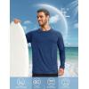 imageMAGCOMSEN Mens Long Sleeve Shirts UPF 50 Sun Protection Dry Fit Shirts Athletic Fishing Hiking Workout Rash GuardMedium Blue