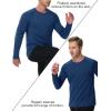 imageMAGCOMSEN Mens Long Sleeve Shirts UPF 50 Sun Protection Dry Fit Shirts Athletic Fishing Hiking Workout Rash GuardMedium Blue