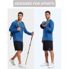 imageMAGCOMSEN Mens Long Sleeve Shirts UPF 50 Sun Protection Dry Fit Shirts Athletic Fishing Hiking Workout Rash GuardSea Blue