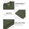 imageMAGCOMSEN Mens TShirts Short Sleeve Cotton Crew Neck Soft Breathable T Shirts Casual Plain Classic Summer TeesArmy Green