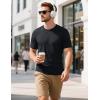 imageMAGCOMSEN Mens TShirts Short Sleeve Cotton Crew Neck Soft Breathable T Shirts Casual Plain Classic Summer TeesBlack