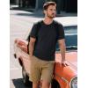 imageMAGCOMSEN Mens TShirts Short Sleeve Cotton Crew Neck Soft Breathable T Shirts Casual Plain Classic Summer TeesBlack