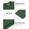 imageMAGCOMSEN Mens TShirts Short Sleeve Cotton Crew Neck Soft Breathable T Shirts Casual Plain Classic Summer TeesDark Green