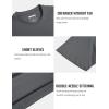 imageMAGCOMSEN Mens TShirts Short Sleeve Cotton Crew Neck Soft Breathable T Shirts Casual Plain Classic Summer TeesDark Grey