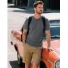 imageMAGCOMSEN Mens TShirts Short Sleeve Cotton Crew Neck Soft Breathable T Shirts Casual Plain Classic Summer TeesDark Grey