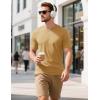 imageMAGCOMSEN Mens TShirts Short Sleeve Cotton Crew Neck Soft Breathable T Shirts Casual Plain Classic Summer TeesEarthy Yellow