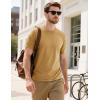 imageMAGCOMSEN Mens TShirts Short Sleeve Cotton Crew Neck Soft Breathable T Shirts Casual Plain Classic Summer TeesEarthy Yellow