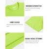 imageMAGCOMSEN Mens TShirts Short Sleeve Cotton Crew Neck Soft Breathable T Shirts Casual Plain Classic Summer TeesFluorescent Green
