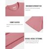 imageMAGCOMSEN Mens TShirts Short Sleeve Cotton Crew Neck Soft Breathable T Shirts Casual Plain Classic Summer TeesGrey Pink
