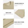 imageMAGCOMSEN Mens TShirts Short Sleeve Cotton Crew Neck Soft Breathable T Shirts Casual Plain Classic Summer TeesKhaki
