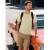 imageMAGCOMSEN Mens TShirts Short Sleeve Cotton Crew Neck Soft Breathable T Shirts Casual Plain Classic Summer TeesLight Apricot