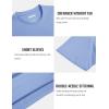 imageMAGCOMSEN Mens TShirts Short Sleeve Cotton Crew Neck Soft Breathable T Shirts Casual Plain Classic Summer TeesLight Blue