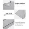 imageMAGCOMSEN Mens TShirts Short Sleeve Cotton Crew Neck Soft Breathable T Shirts Casual Plain Classic Summer TeesLight Grey