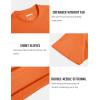 imageMAGCOMSEN Mens TShirts Short Sleeve Cotton Crew Neck Soft Breathable T Shirts Casual Plain Classic Summer TeesOrange