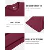 imageMAGCOMSEN Mens TShirts Short Sleeve Cotton Crew Neck Soft Breathable T Shirts Casual Plain Classic Summer TeesWine Red