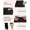 imageMAGCOMSEN Mens Winter Fleece Pants Sherpa Lined Sweatpants Thermal Warm Thicken Pants Active Joggers with 3 PocketsBlack