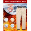 imageMAGCOMSEN Mens Winter Fleece Pants Sherpa Lined Sweatpants Thermal Warm Thicken Pants Active Joggers with 3 PocketsBlack