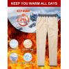 imageMAGCOMSEN Mens Winter Fleece Pants Sherpa Lined Sweatpants Thermal Warm Thicken Pants Active Joggers with 3 PocketsDark Grey