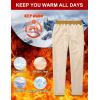 imageMAGCOMSEN Mens Winter Fleece Pants Sherpa Lined Sweatpants Thermal Warm Thicken Pants Active Joggers with 3 PocketsGinger