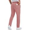 imageMAGCOMSEN Mens Winter Fleece Pants Sherpa Lined Sweatpants Thermal Warm Thicken Pants Active Joggers with 3 PocketsGrey Pink