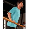 imageMAGCOMSEN Mens Workout T Shirts Athletic Short Sleeve Crew Neck Tee Lightweight Dry Fit Running Gym ShirtsLight Green