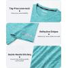 imageMAGCOMSEN Mens Workout T Shirts Athletic Short Sleeve Crew Neck Tee Lightweight Dry Fit Running Gym ShirtsLight Green