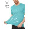 imageMAGCOMSEN Mens Workout T Shirts Athletic Short Sleeve Crew Neck Tee Lightweight Dry Fit Running Gym ShirtsLight Green
