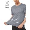 imageMAGCOMSEN Mens Workout T Shirts Athletic Short Sleeve Crew Neck Tee Lightweight Dry Fit Running Gym ShirtsLight Grey