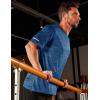 imageMAGCOMSEN Mens Workout T Shirts Athletic Short Sleeve Crew Neck Tee Lightweight Dry Fit Running Gym ShirtsMedium Blue
