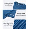 imageMAGCOMSEN Mens Workout T Shirts Athletic Short Sleeve Crew Neck Tee Lightweight Dry Fit Running Gym ShirtsMedium Blue