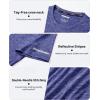 imageMAGCOMSEN Mens Workout T Shirts Athletic Short Sleeve Crew Neck Tee Lightweight Dry Fit Running Gym ShirtsViolet
