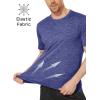 imageMAGCOMSEN Mens Workout T Shirts Athletic Short Sleeve Crew Neck Tee Lightweight Dry Fit Running Gym ShirtsViolet