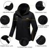 imageMAGCOMSEN Women Ski Jacket Waterproof Winter Jackets for Women Outdoor Snow Windbreaker Jacket Skiing WWomens Jackets Pure Black XL