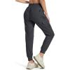 imageMAGCOMSEN Womens Cargo Joggers Lightweight Quick Dry Hiking Pants UPF 50 Athletic Workout Travel Joggers Zipper PocketsDark Gray