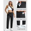 imageMAGCOMSEN Womens Hiking Pants Lightweight Quick Dry UPF 50 Water Resistant Elastic Waist Golf Travel Pants Zip PocketsBlack