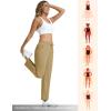 imageMAGCOMSEN Womens Hiking Pants Lightweight Quick Dry UPF 50 Water Resistant Elastic Waist Golf Travel Pants Zip PocketsKhaki