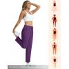 imageMAGCOMSEN Womens Hiking Pants Lightweight Quick Dry UPF 50 Water Resistant Elastic Waist Golf Travel Pants Zip PocketsPurple Red