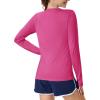 imageMAGCOMSEN Womens Long Sleeve Shirts UPF 80 Quick Dry Athletic Workout Tee Shirts with Thumb Holes Rash Guard Swim TopsRosered
