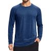 imageMAGCOMSEN Mens Long Sleeve Shirts UPF 50 Sun Protection Dry Fit Shirts Athletic Fishing Hiking Workout Rash GuardMedium Blue