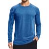 imageMAGCOMSEN Mens Long Sleeve Shirts UPF 50 Sun Protection Dry Fit Shirts Athletic Fishing Hiking Workout Rash GuardSea Blue