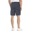 imageMAGCOMSEN Mens Cargo Shorts with 6 Pockets Twill Elastic Above Knee Pants Casual Work ShortsDark Grey