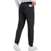 imageMAGCOMSEN Mens Fleece Joggers Winter Thermal Warm Pants Thicken Fleece Lined Athletic Casual Sweatpants with 3 PocketsBlack