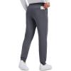 imageMAGCOMSEN Mens Fleece Joggers Winter Thermal Warm Pants Thicken Fleece Lined Athletic Casual Sweatpants with 3 PocketsDarkgrey