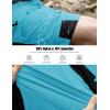 imageMAGCOMSEN Mens Hiking Shorts 5 Pockets Ripstop Quick Dry Summer Athletic Shorts for Workout Hiking CyclingIce Blue