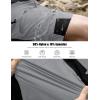 imageMAGCOMSEN Mens Hiking Shorts 5 Pockets Ripstop Quick Dry Summer Athletic Shorts for Workout Hiking CyclingLight Grey